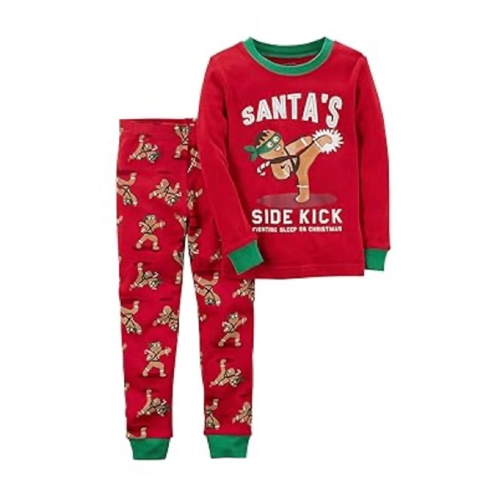 Carter’s Santa’s Sidekick Christmas Pajamas Set Boy’s 2T